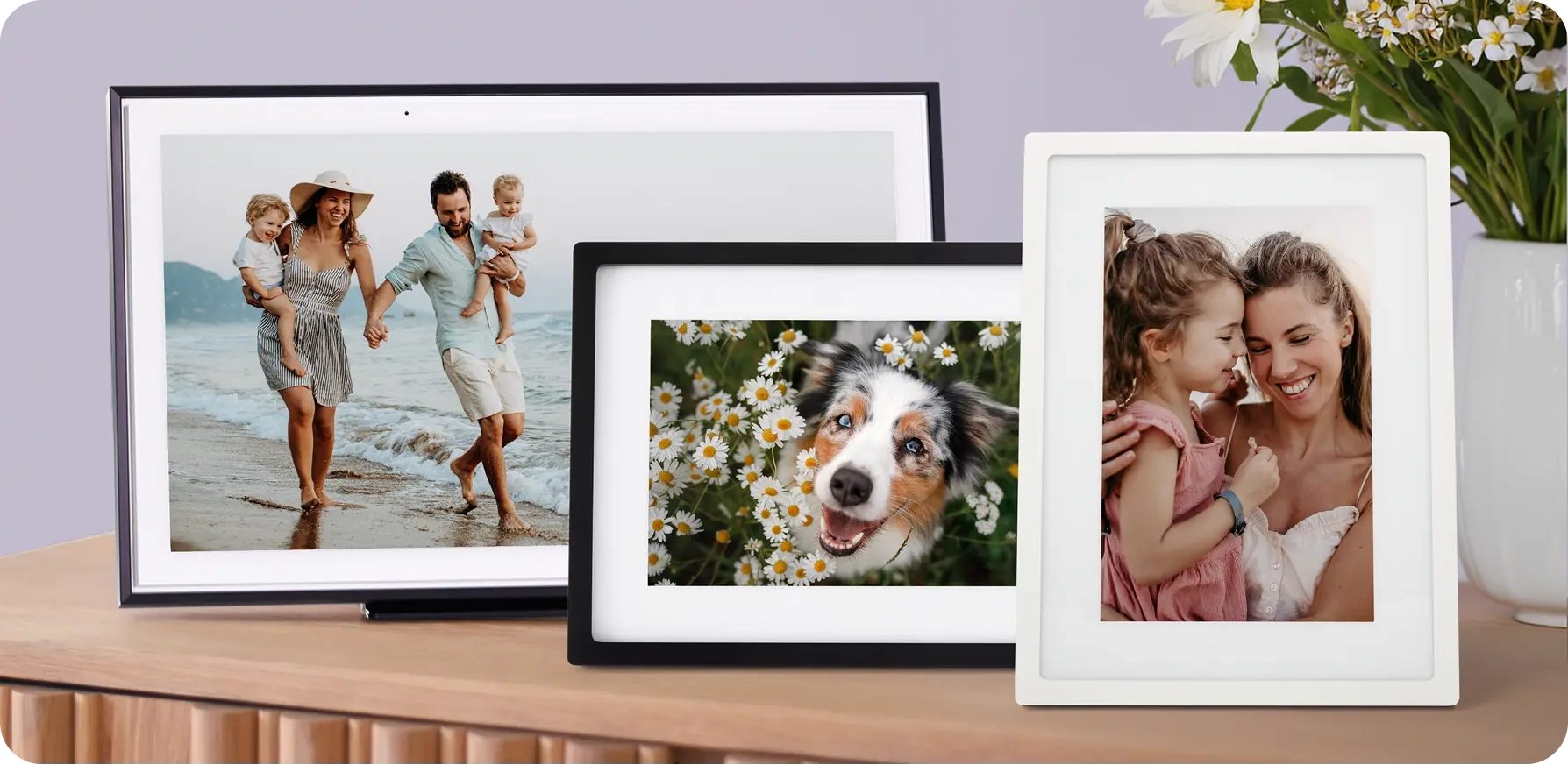 Skylight Frame with a picture of a baby in grass
