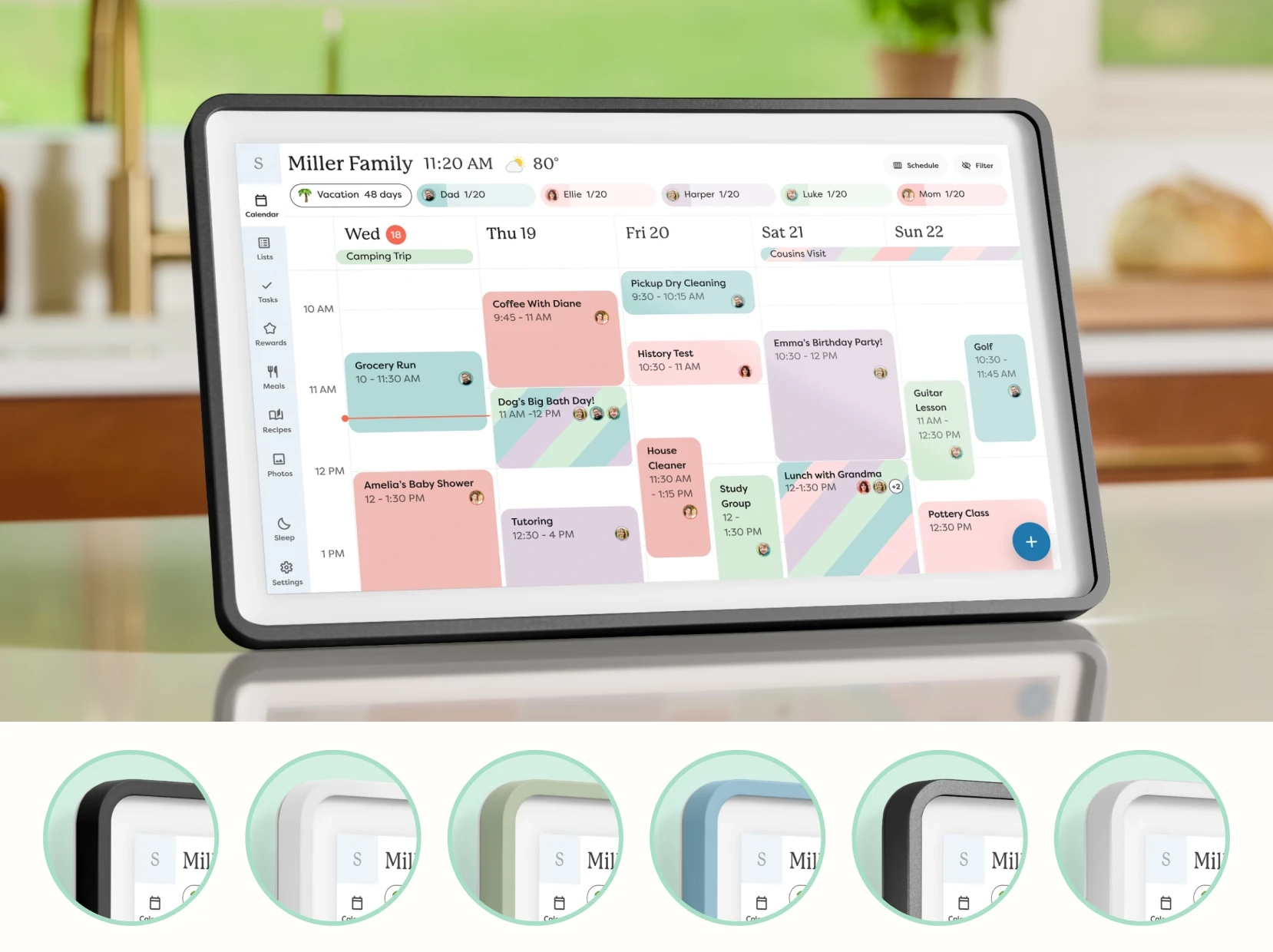 Skylight Calendar with snap frame styles