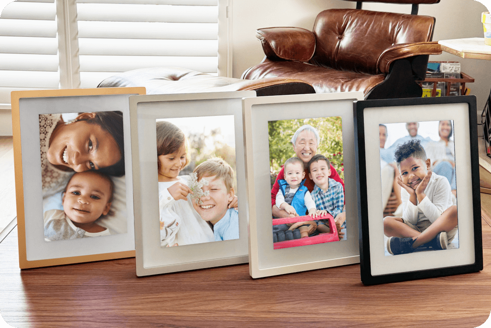 Skylight Frame with a picture of a baby in grass